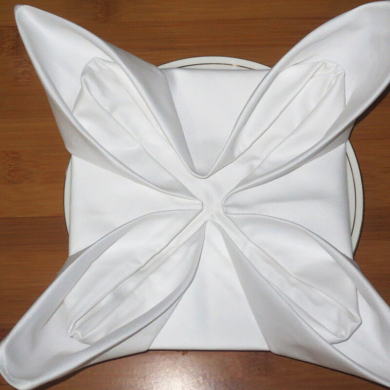 50x50cm hotelová bavlnená hrubá obrúsková utierka z čistej bavlny, čisto biela utierka na poháre, nepúšťa vlasy, dá sa zložiť