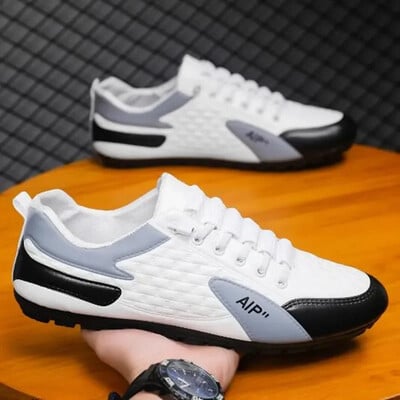 Luxus 2024 Új férfi cipők Alkalmi, légáteresztő sportcipők, vulkanizált cipők Férfi fűzős nagy méretű Diákok Cipők Zapatillas