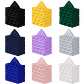 12db 30x30cm-es, varrott, négyzet alakú szalvéták szatén koktélszalvéta parti esküvői terítőhöz Puha konyhai vacsoraszalvéták