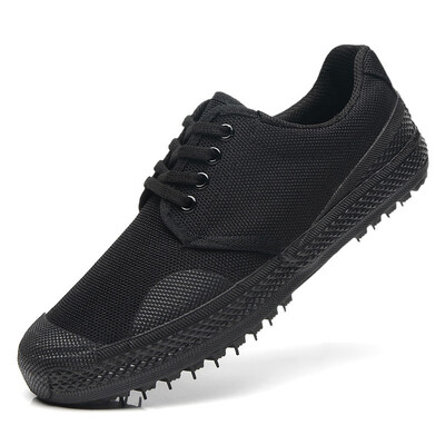 Vászon tornacipők Férfi Kopásálló sportcipők Férfi Fűzős sétacipők Hegymászó Munka Taktikai Cipők Férfi Alkalmi cipők