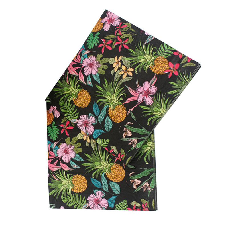 Salvete od 20 komada Papirnate decoupage maramice za vjenčanje po narudžbi Carikature ukrašene cvjetnim šarenim salvetama s otisnutim papirom