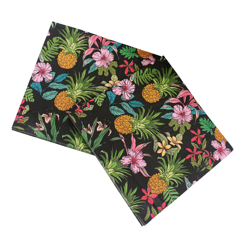 Salvete od 20 komada Papirnate decoupage maramice za vjenčanje po narudžbi Carikature ukrašene cvjetnim šarenim salvetama s otisnutim papirom