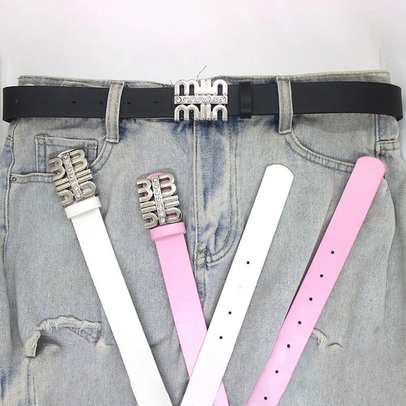 Női Vintage öv Y2K övdísz női betűs csat derékpánt Női farmer nadrág ruha derékpánt