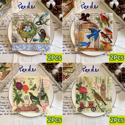 20/8 ks Mix Bag obrúsky papierové motýle kvetinové vtáky decoupage obrúsky papierové vreckovky na vianočné svadobné dekorácie párty stolové potreby