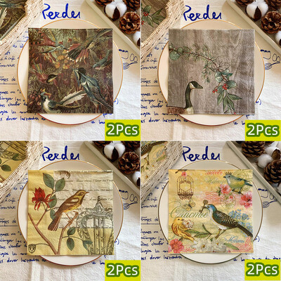 20/8 ks Mix Bag obrúsky papierové motýle kvetinové vtáky decoupage obrúsky papierové vreckovky na vianočné svadobné dekorácie párty stolové potreby