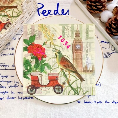 20/8 ks Mix Bag obrúsky papierové motýle kvetinové vtáky decoupage obrúsky papierové vreckovky na vianočné svadobné dekorácie párty stolové potreby