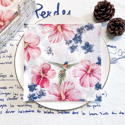 20/8 ks Mix Bag obrúsky papierové motýle kvetinové vtáky decoupage obrúsky papierové vreckovky na vianočné svadobné dekorácie párty stolové potreby