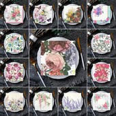 20 ks/8 ks kvetinové motýle decoupage papierové obrúsky kvetinové obrúsky papierové obrúsky na svadobnú vianočnú párty dekoráciu horúci výpredaj