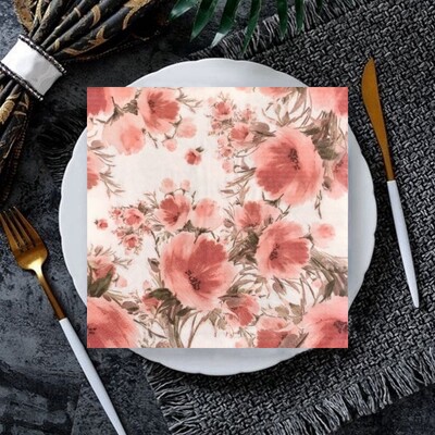 20 ks/8 ks kvetinové motýle decoupage papierové obrúsky kvetinové obrúsky papierové obrúsky na svadobnú vianočnú párty dekoráciu horúci výpredaj