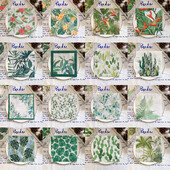 20/8 db Mix eukaliptusz pálmalevelek asztali decoupage papír szalvéták zöld növények szalvéta papír törlőkendő esküvői kellékekhez