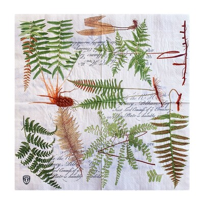 20/8 db Mix eukaliptusz pálmalevelek asztali decoupage papír szalvéták zöld növények szalvéta papír törlőkendő esküvői kellékekhez