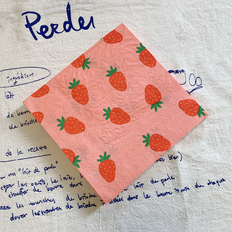 20db/csomag citromos asztali papírzsebkendők nyári gyümölcsök narancssárga decoupage szalvétapapír esküvői dekorációhoz partikellékek nagykereskedelme