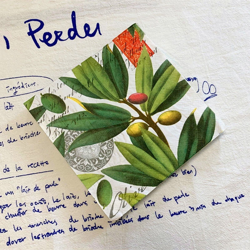 20db/csomag citromos asztali papírzsebkendők nyári gyümölcsök narancssárga decoupage szalvétapapír esküvői dekorációhoz partikellékek nagykereskedelme