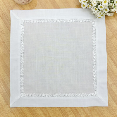 Șervețel de masă cu broderie 40 cm pătrat Design Morden Șervețele Prosop de cină pentru petrecere acasă Sărbători de nuntă