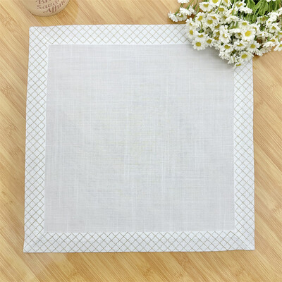 Șervețel de masă cu broderie 40 cm pătrat Design Morden Șervețele Prosop de cină pentru petrecere acasă Sărbători de nuntă