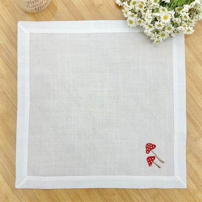 Șervețel de masă cu broderie 40 cm pătrat Design Morden Șervețele Prosop de cină pentru petrecere acasă Sărbători de nuntă