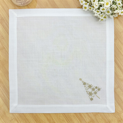 Șervețel de masă cu broderie 40 cm pătrat Design Morden Șervețele Prosop de cină pentru petrecere acasă Sărbători de nuntă