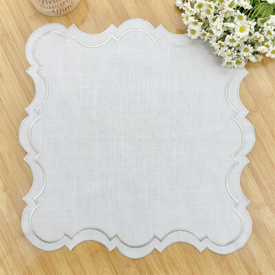 Șervețel de masă cu broderie 40 cm pătrat Design Morden Șervețele Prosop de cină pentru petrecere acasă Sărbători de nuntă