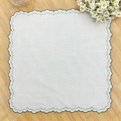 Șervețel de masă cu broderie 40 cm pătrat Design Morden Șervețele Prosop de cină pentru petrecere acasă Sărbători de nuntă