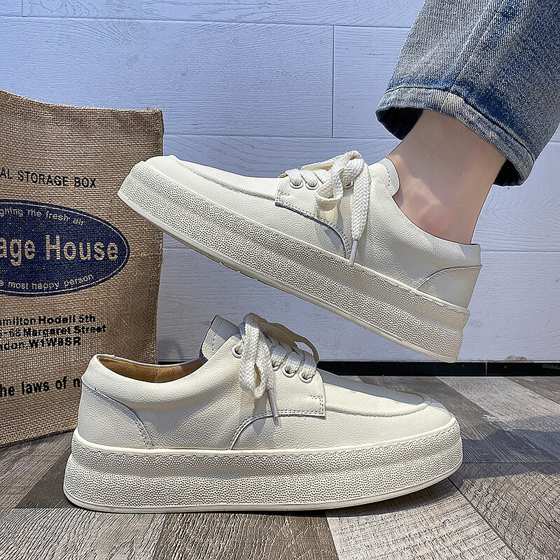 2023, la modă nouă, de lux, ocazional, pantofi pentru bărbați, pantofi de bord alb, comozi și respirabili, cu talpă moale, pantofi de maree, pantofi pentru bărbați