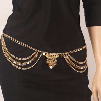 2019 Belt Body Waist Chain Fashion Ασημένια Χρυσά Γυναικεία Αξεσουάρ Charms Collocation Αλυσίδα Κοσμήματα για γυναίκες Γυναικεία ζώνη Δώρο