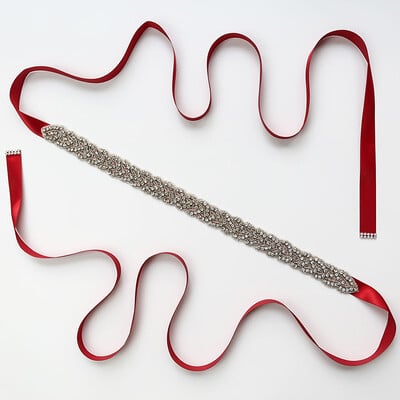 Luxus női öv kristály öv esküvői ruha kiegészítők strassz menyasszonyi öv, esküvői parti báli ruha rátét kellékek