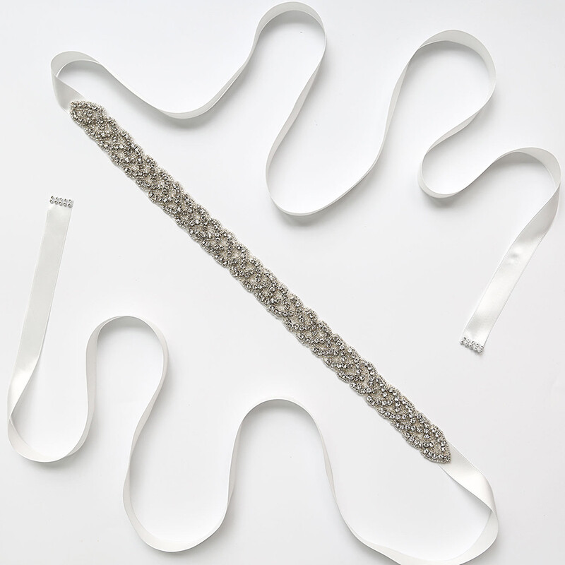 Luxus női öv kristály öv esküvői ruha kiegészítők strassz menyasszonyi öv, esküvői parti báli ruha rátét kellékek