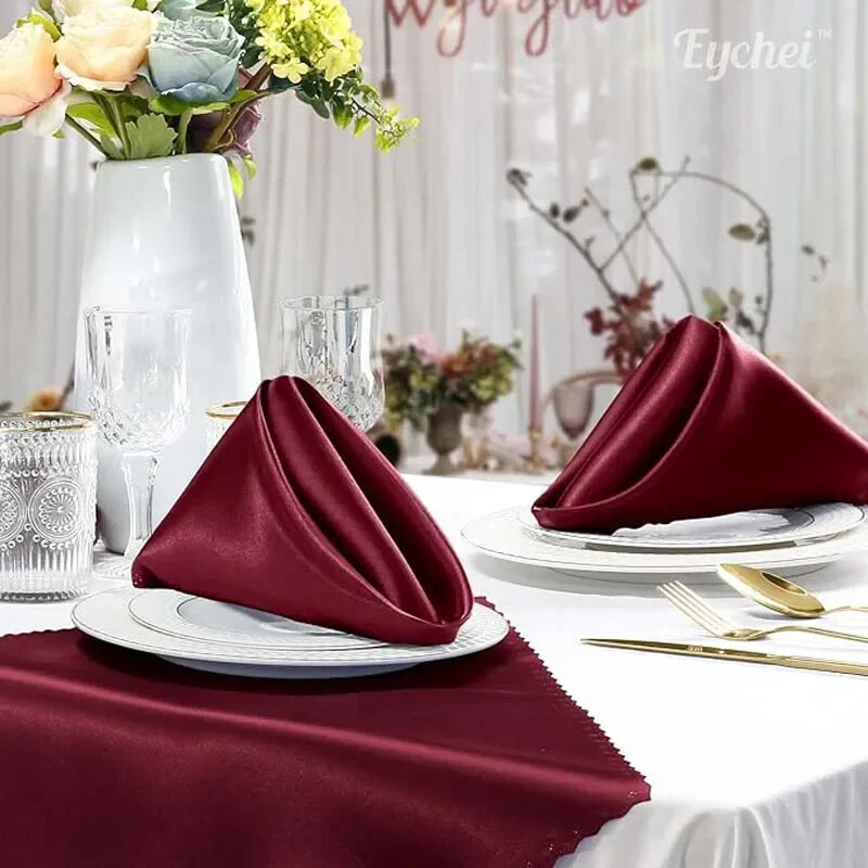 12 kom 30x30cm Satenske salvete Salveta za stol Zelene salvete za vjenčanje Restoran Banket Rođendanska večera Dekoracija stola