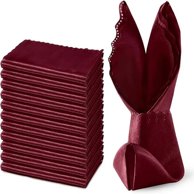 12 kom 30x30cm Satenske salvete Salveta za stol Zelene salvete za vjenčanje Restoran Banket Rođendanska večera Dekoracija stola