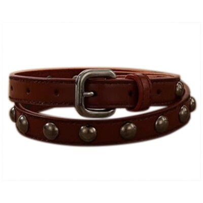 Πυραμίδα μόδας γυναικεία ζώνη με πριτσίνια Ζώνη με καρφίτσα πανκ ροκ με πόρπη με καρφίτσα Υλικό τζιν σχεδιαστής γυναικείες ζώνες μέσης Drop Shipping