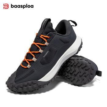 Baasploa New Ανδρικά παπούτσια πεζοπορίας Anti Splash Water Outdoor Sneakers για Άντρες Comfort Casual Sneakers Ανδρικά αντιολισθητικά ανθεκτικά στη φθορά