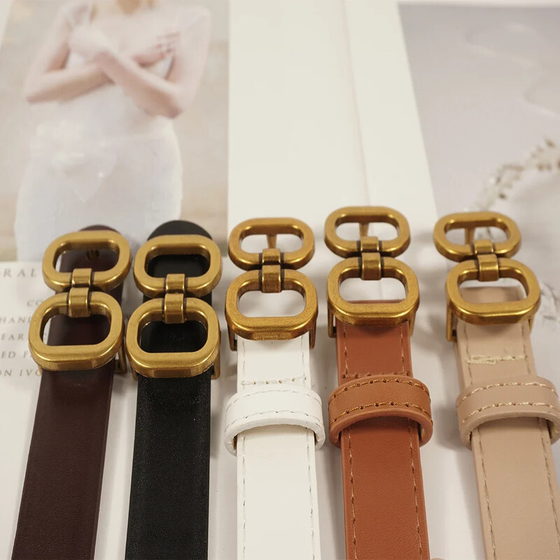 Új divatmárka kiváló minőségű női PU bőr öv fém csatos ruha farmer pulóver állítható öv