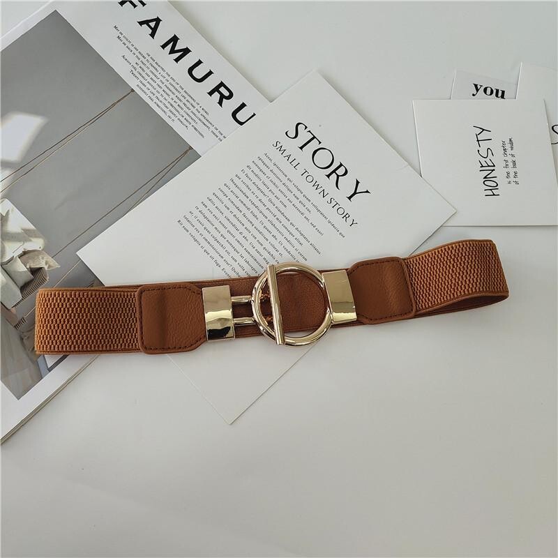 Cele mai noi curele cu lanț de aur pentru femei, centură elastică pentru rochie în talie, centură elastică, lungă, ușoară, ceinture pentru femei, centură neagră Cintos