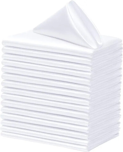 12 ks stolových obrúskov, vreckovka 30*30cm, saténová, na večeru, bistro, udalosť, romantickú svadbu, dekoráciu, umývateľnú, reštauračné potreby, látku