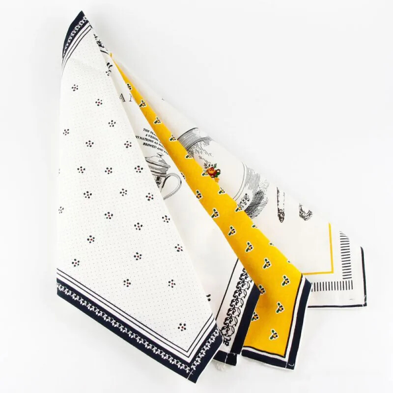 31*35cm Servetėlės Medvilninis audinys Medvilninis lininis audinys Padėklai su gėlių raštais arbatos rankšluostis Valgomojo vieta Kilimėliai Restorano Svetainės stalas