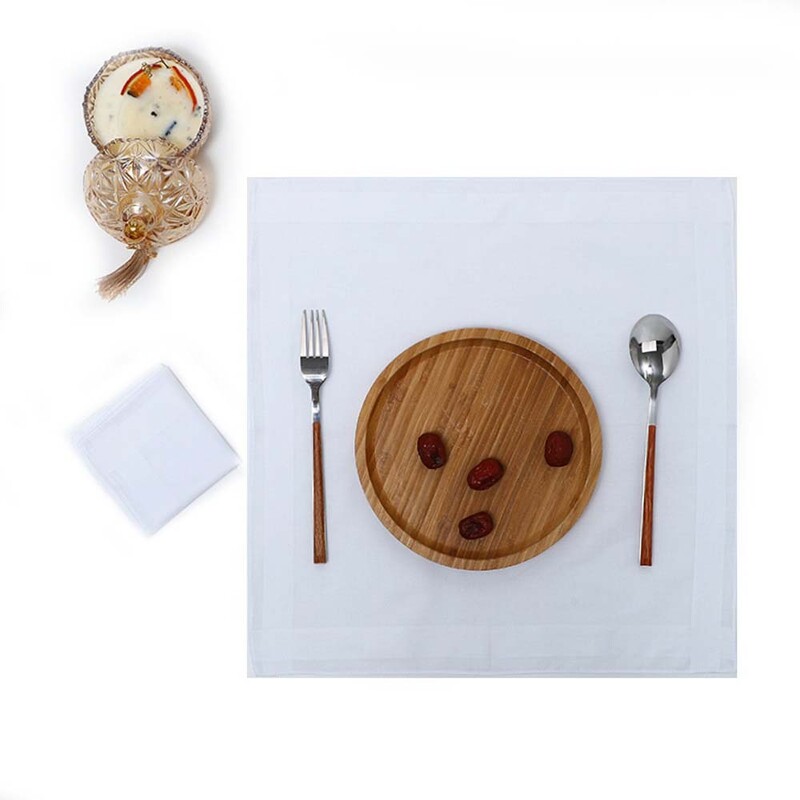 12 vnt 100 % medvilninės servetėlės baltos daugkartinio naudojimo servetėlės Nosinaitės audinys Diner Banketas Vestuvių vakarėlis Namų stalo papuošimai 40x40cm