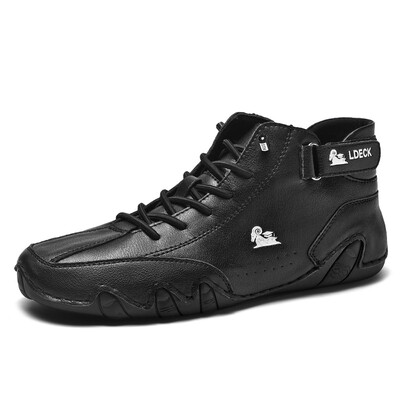 Pantofi casual din piele pentru barbati Pantofi sport pentru mers pe jos Pantofi lucrati manual pentru barbati cu transport gratuit pantofi inalti Masculino