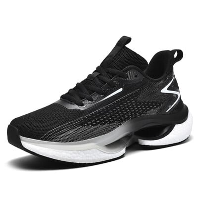 Férfi futócipők hálós kényelmes lapos párnázás edzés kocogó cipők sport tenisz divatos luxus kivitelű férfi cipők
