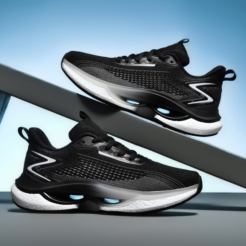 Férfi futócipők hálós kényelmes lapos párnázás edzés kocogó cipők sport tenisz divatos luxus kivitelű férfi cipők