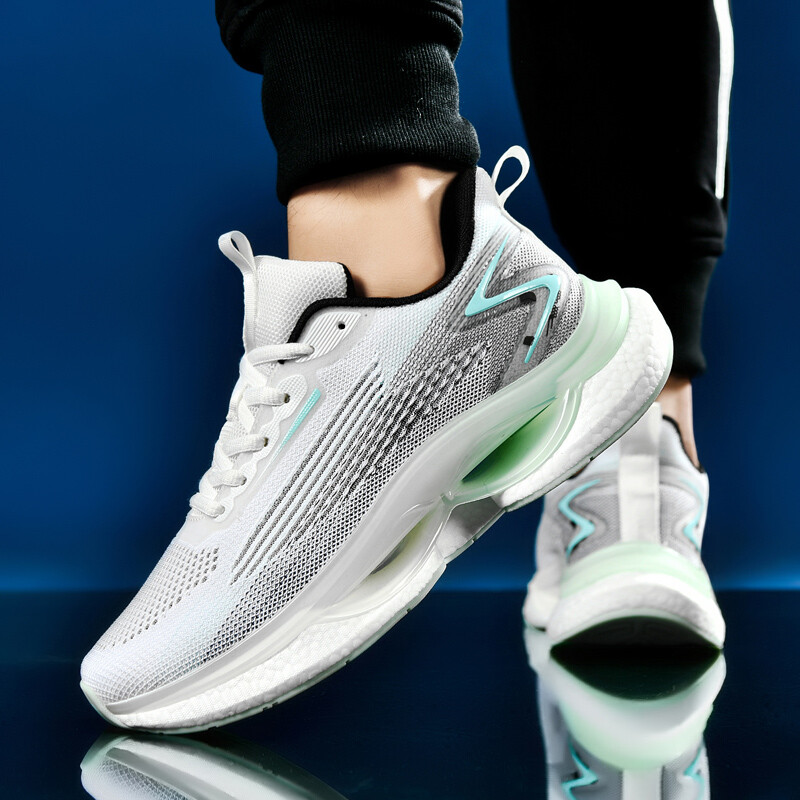 Férfi futócipők hálós kényelmes lapos párnázás edzés kocogó cipők sport tenisz divatos luxus kivitelű férfi cipők