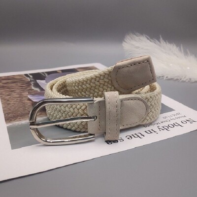 új nem lyukasztó öv női száz passzoló farmer elasztikus rugalmas tűs csat diák lusta ruha öv vászon fonott öv