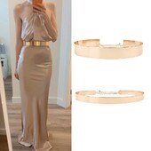 1 részes arany színű deréklánc nyári Personality kazettás flitteres női öv