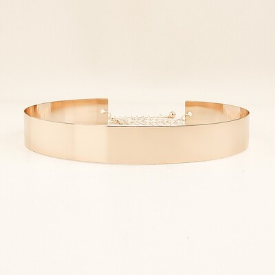 1 részes arany színű deréklánc nyári Personality kazettás flitteres női öv