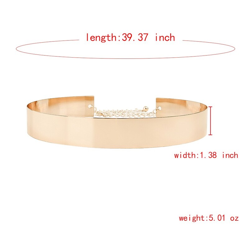 1 részes arany színű deréklánc nyári Personality kazettás flitteres női öv