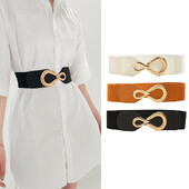 Platus elastinis juosmens diržas moteriškas retro stiliaus PU odinės suknelės juosmuo moterims