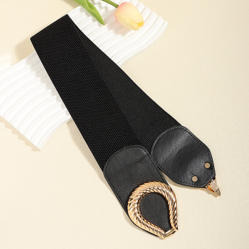 Platus elastinis juosmens diržas moteriškas retro stiliaus PU odinės suknelės juosmuo moterims