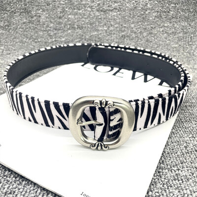 Női övek Leopárd Kígyó Zebra minta Kígyóbőr Cos Skin Cricle Pin Arany csatos övek farmernadrág öltönyökhöz