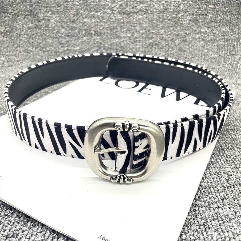 Női övek Leopárd Kígyó Zebra minta Kígyóbőr Cos Skin Cricle Pin Arany csatos övek farmernadrág öltönyökhöz