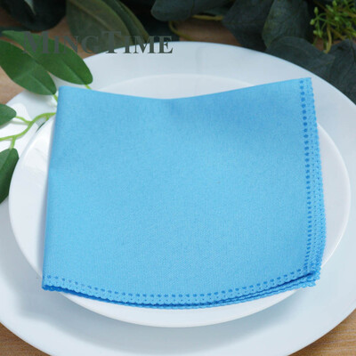 10 db vászonszalvéták poliészter étkező 12 x 12 hüvelykes zsebkendő Hanky esküvői parti kellékek születésnapi bankett 30 cm x 30 cm