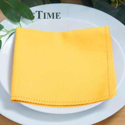 10 db vászonszalvéták poliészter étkező 12 x 12 hüvelykes zsebkendő Hanky esküvői parti kellékek születésnapi bankett 30 cm x 30 cm